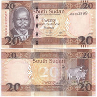 South Sudan - 20 Pounds 2017 UNC P. 13c Lemberg-Zp - Sudan
