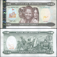 Eritrea 20 Nakfa. 24.05.1997 Unc. Banknote Cat# P.4a - Eritrea