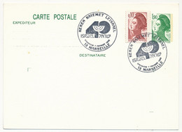 Entier  CP 1,90 Liberté - Obl Temp "Keren Kayemet Leisraël" - MARSEILLE - 1er Février 1988 - Commemorative Postmarks