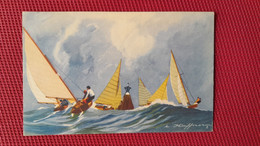 CPA - Illustrateur HAFFNER - Le Virage De La Bouée Par Les Dinghies - Voile