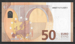 FRANCE - 50 € - UB - U023 A3 - UNC - Draghi - 50 Euro