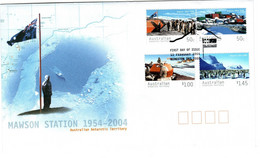 Australian Antarctic Territory 2004 Mawson Station 50th Anniversary, First Day Cover - FDC