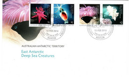 Australian Antarctic Territory 2018 Deep Sea Creatures,Mawson Base, First Day Cover - FDC