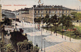 CPA - ALLEMAGNE - Chemnitz - Hauptbahnhof - Colorisée - Chemnitz