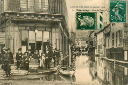 Suresnes * La Rue Du Pont * Crue De La Seine Inondation Le 30 Janvier 1910 - Suresnes