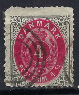 DANEMARK 1870:  Le Y&T 18a, Obl. Chiffre, Forte Cote - Lettres & Documents