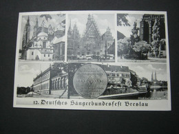 BRESLAU , Sängerbundfest   , Seltene Karte  Um 1937 Mit Sonderstempel - Schlesien