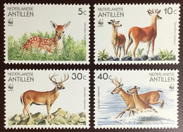 Netherlands Antilles 1992 WWF White Tailed Deer Animals MNH - Zonder Classificatie