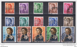 HONG-KONG:  1962/67  ELIZABETH  II° -  KOMPLET  SET  15  USED  STAMPS   -  YV/TELL. 194/08 - Usados