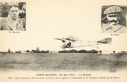AVIATION  Paris / Madrid 21 Mai 1911 Le Départ - Meetings