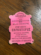 Orfèvrerie CHRISTOFLE * Petit Doc Publicitaire Ancien Illustré * Pub Publicité Art De La Table Christofle Couverts - Advertising