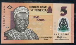 NIGERIA P38h 5 NAIRA 2016 #CM Signature 21  UNC. - Nigeria