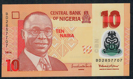 NIGERIA P39  10  NAIRA   2014   UNC. - Nigeria