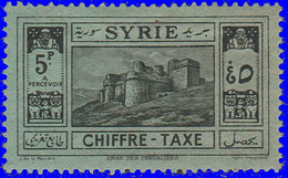 Syrie Taxe 1925. ~ T 36* - Château Des Chevaliers - Strafport