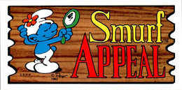 Petite Carte Bande Dessinée Schtroumpf Schtroumpfs Peyo 1982 Smurf Super Cards N°28 Schtroumpf Coquet Superbe.Etat - Advertisement