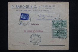 ITALIE - Enveloppe Commerciale De Bisignano En Exprès Pour La France En 1937 - L 127216 - Posta Espresso