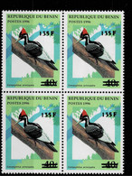 BENIN 2000 MICHEL A1246 135F /40F Val 4000€ BIRD BIRDS CAMPEPHILUS PRINCIPALIS PICS OVERPRINTED OVERPRINT SURCHARGE MNH - Bénin – Dahomey (1960-...)