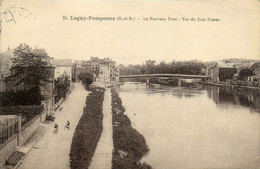 Lagny * Pomponne * Le Nouveau Pont * Vue Du Quai Bizeau * Chemin De Halage - Lagny Sur Marne