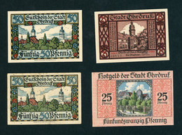 4 Notgeldscheine Ohrdruf 1921 - Unclassified