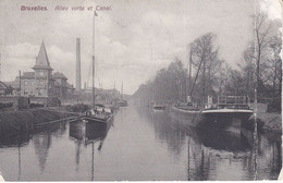 Belgique - Bruxelles - Allée Verte Et Canal - 1910 ( Plier ) - Maritime