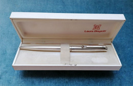 PENNA SFERA LAURA BIAGIOTTI ARGENTO 925 2000 ITALIAN STERLING SILVER BALLPOINT PEN - Stylos