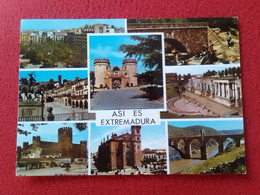 SPAIN ESPAGNE POSTAL POST CARD ASÍ ES EXTREMADURA CÁCERES Y BADAJOZ...VISTAS VIEWS VUES DIVERSOS ASPECTOS, ED. ARRIBAS.. - Other & Unclassified