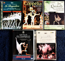 LOT De Cinq DVD Vidéo De BALLETS Célèbres . - Concert Et Musique