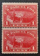 Etats-Unis 1912 Timbres Pour Colis Postaux N°1 En Paire (1*et 2**)TB Cote 15€ - Unused Stamps