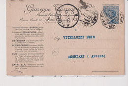 PRATO STORIA POSTALE  1922  PRODOTTI CHIMI DOMESTICI G. TURRENI & C. - Prato