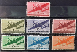 Etats-Unis 1941/44 PA26/32 *TB Cote 35,50€ - 2b. 1941-1960 Ungebraucht