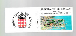 Monaco  1 Carnet Non Plié Armoirie  2,20 F - Postzegelboekjes