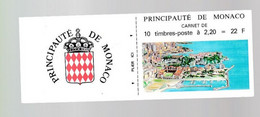 Monaco  1 Carnet Non Plié Armoirie  2,20 F - Libretti