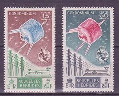 Espace 1965 - Nouvelles Hébrides - Neue Hebriden - New Hebrides Y&T N°211 à 212 - Michel N°210 à 211 * - UIT - Français - Oceania