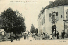 Ligny En Barrois * Le Boulevard De La Gare * Hôtel Café L. MOREL * Villageois - Ligny En Barrois