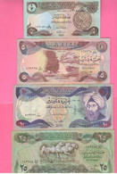 Iraq 1/2 + 5 + 10 + 25 Dinari  1980 - 1985 - Iraq