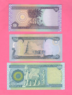 Iraq 50 + 250 + 500 Dinari 2003 - 2004 Democratic Republic - Iraq