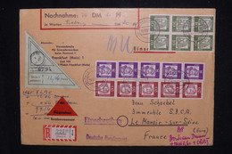 ALLEMAGNE - Enveloppe En Recommandé Contre Remboursement De Frankfurt Pour La France En 1961 - L 127265 - Briefe U. Dokumente