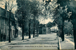 Ste Menéhould * Le Rond Point De La Gare * La Route De Verdun * Garage ESSO - Sainte-Menehould