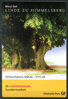 DEUTSCHLAND MH 45 Mit 20mal 2217 Mnh, Markenheft Linde Zu Himmelsberg, Baum, Tree, Arbre - GERMANY, ALLEMAGNE - 2001-2010