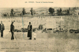 Souain * Vue Sur Le Cimetière Militaire * Militaria - Souain-Perthes-lès-Hurlus