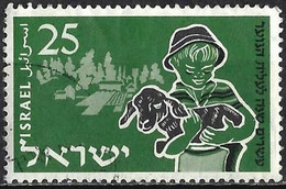 Israel 1955 - Mi 110 - YT 88 ( Boy And Lamb - Agricultural Training ) - Gebruikt (zonder Tabs)