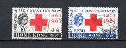 Hong Kong 1963 Set Red Cross Stamps (Michel 212/13) Nice Used - Used Stamps