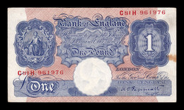 Gran Bretaña Great Britain 1 Pound ND (1940-1948) Pick 367 T.976 MBC VF - 1 Pound