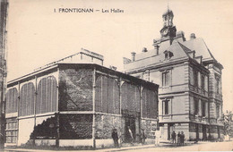 CPA - 34 - FRONTIGNAN - Les Halles - Diverses Personnes Accoudées à La Façade - Horloge - Frontignan