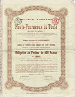 Obligation De 1897 - Société Anonyme Des Hauts-Fourneaux De Toula - Russie Cetrale - Russia