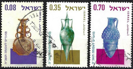 Israel 1964 - Mi 309/11 - YT 260/62 ( Old Vases ) Complete Set - Used Stamps (without Tabs)