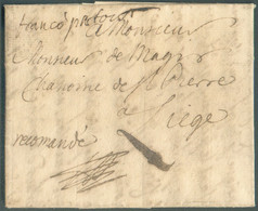 LAC De RATISBONNE (REGENSBURG en Bavière) Le 12 Janvier 1752 + Man. 'Recommandé' (RR à Cette époque) Et franco Fcfort ve - 1714-1794 (Oesterreichische Niederlande)