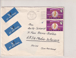 BAHAMAS 1968 QE II COVER TO SWITZERLAND. - 1963-1973 Autonomie Interne