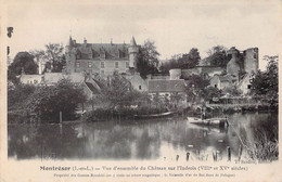 CPA - 37 - MONTRESOR - Vue D'ensemble Du Château Sur L'Indrois - Pêche En Barque - Montrésor