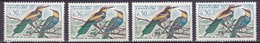 FR7261 - FRANCE – 1960 – BIRDS - VARIETIES - Y&T # 1276(x4) MNH - Nuovi